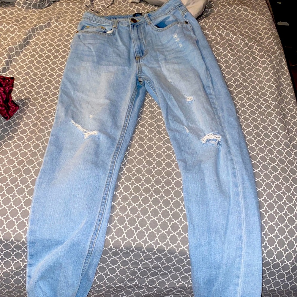 Boohoo Blue mom jeans. Good condition. Size 2.